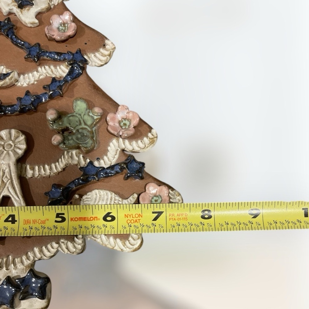 Unique McTee Clay  Large 9.5” Texas Themed Christmas Tree Ornament or Wall Decor - Picture 4 of 6